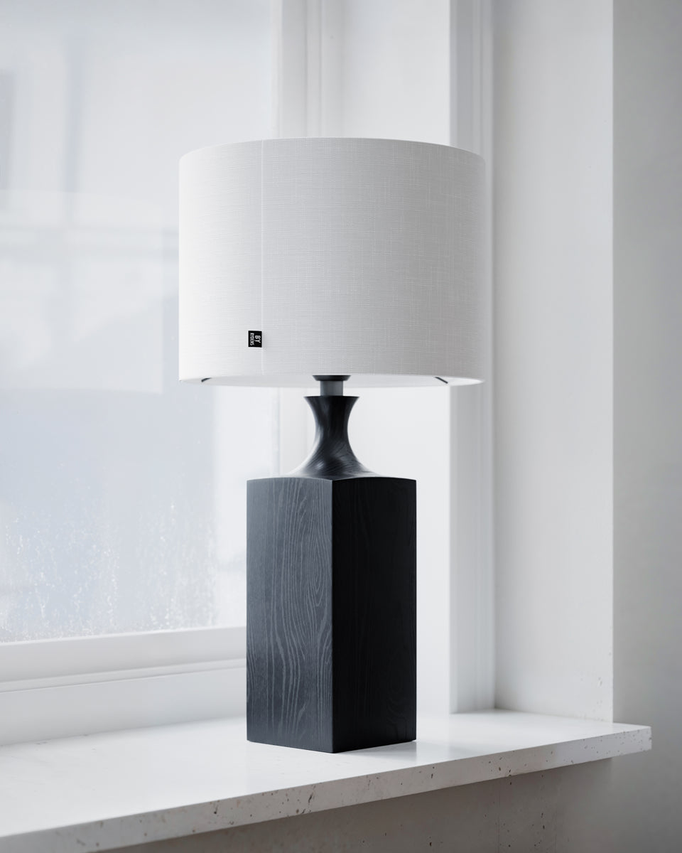 Woody bordslampa svart/vit