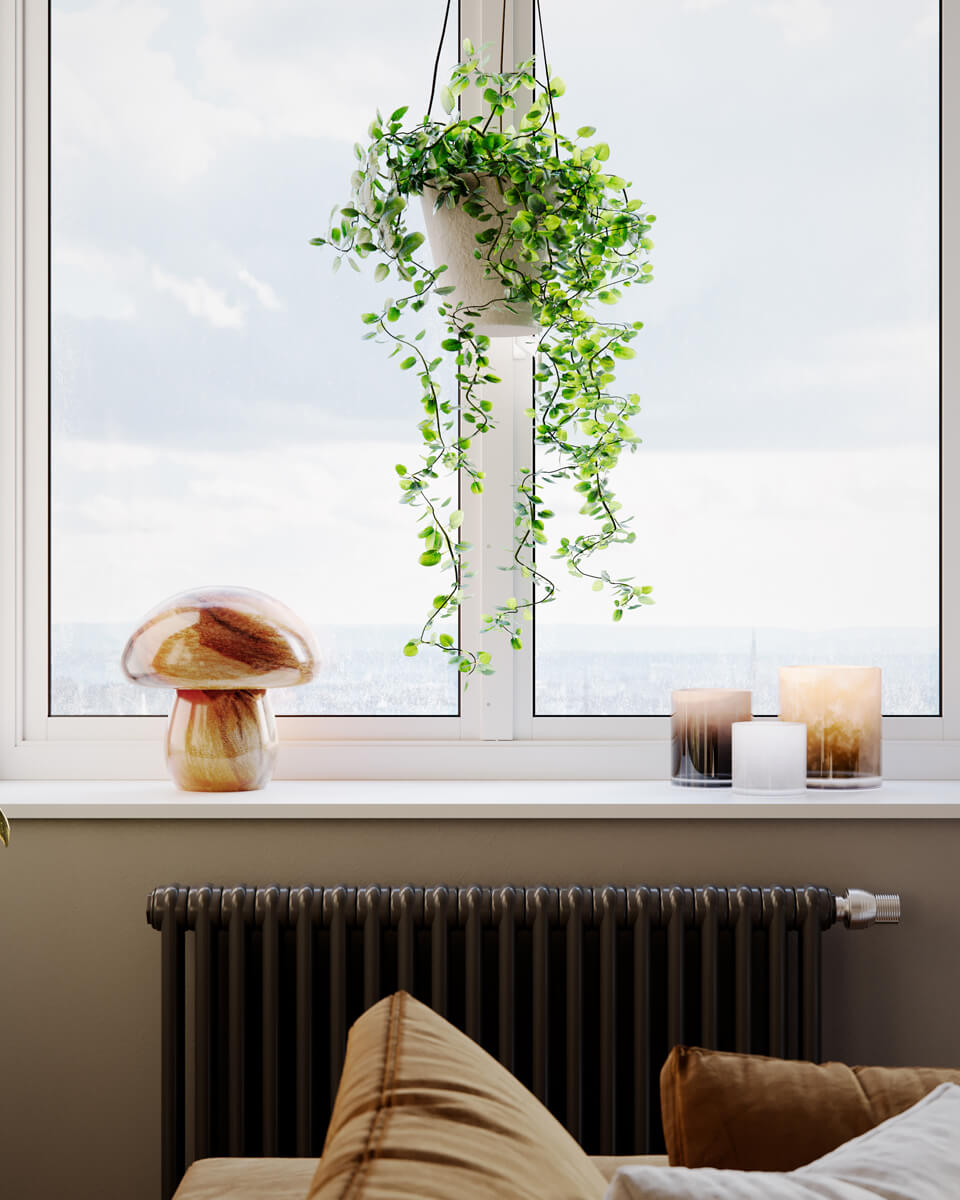 Mira Mushroom bordlampa H30 cm natur
