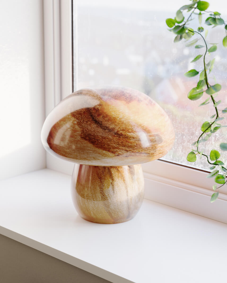 Mira Mushroom bordlampa H30 cm natur