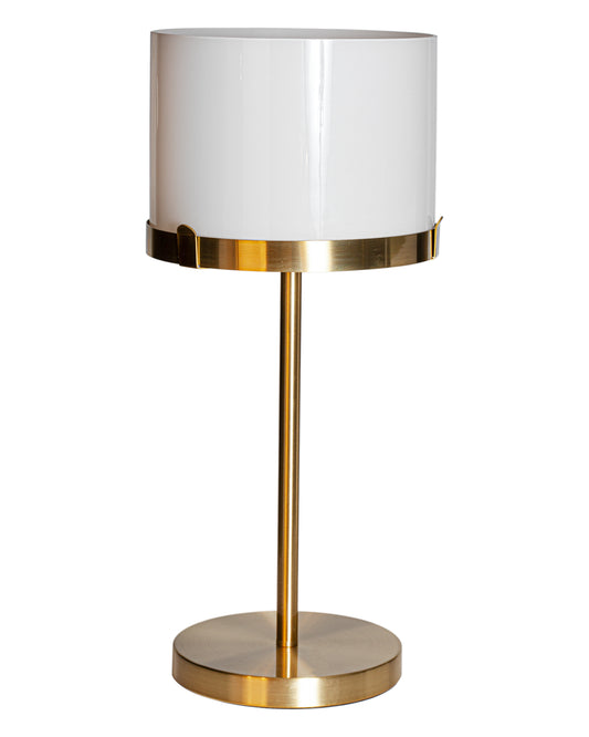 Marcel bordslampa mässing/vit