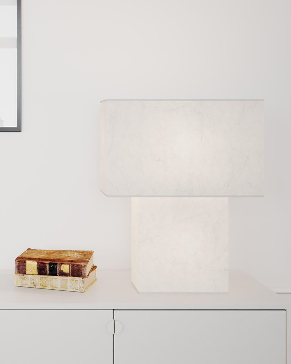 iSquare bordslampa H50 cm vit