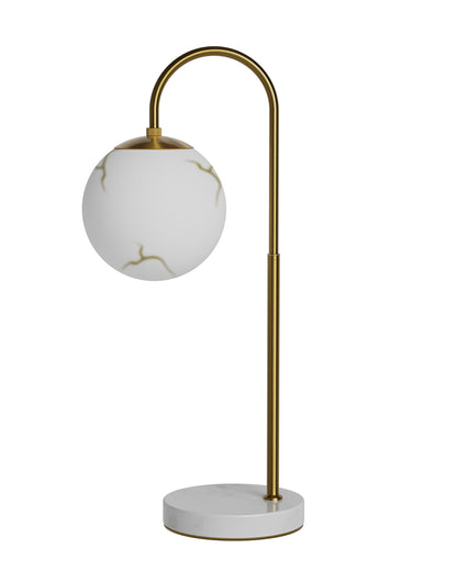 Bellagio bordlampa H60cm mässing/vit