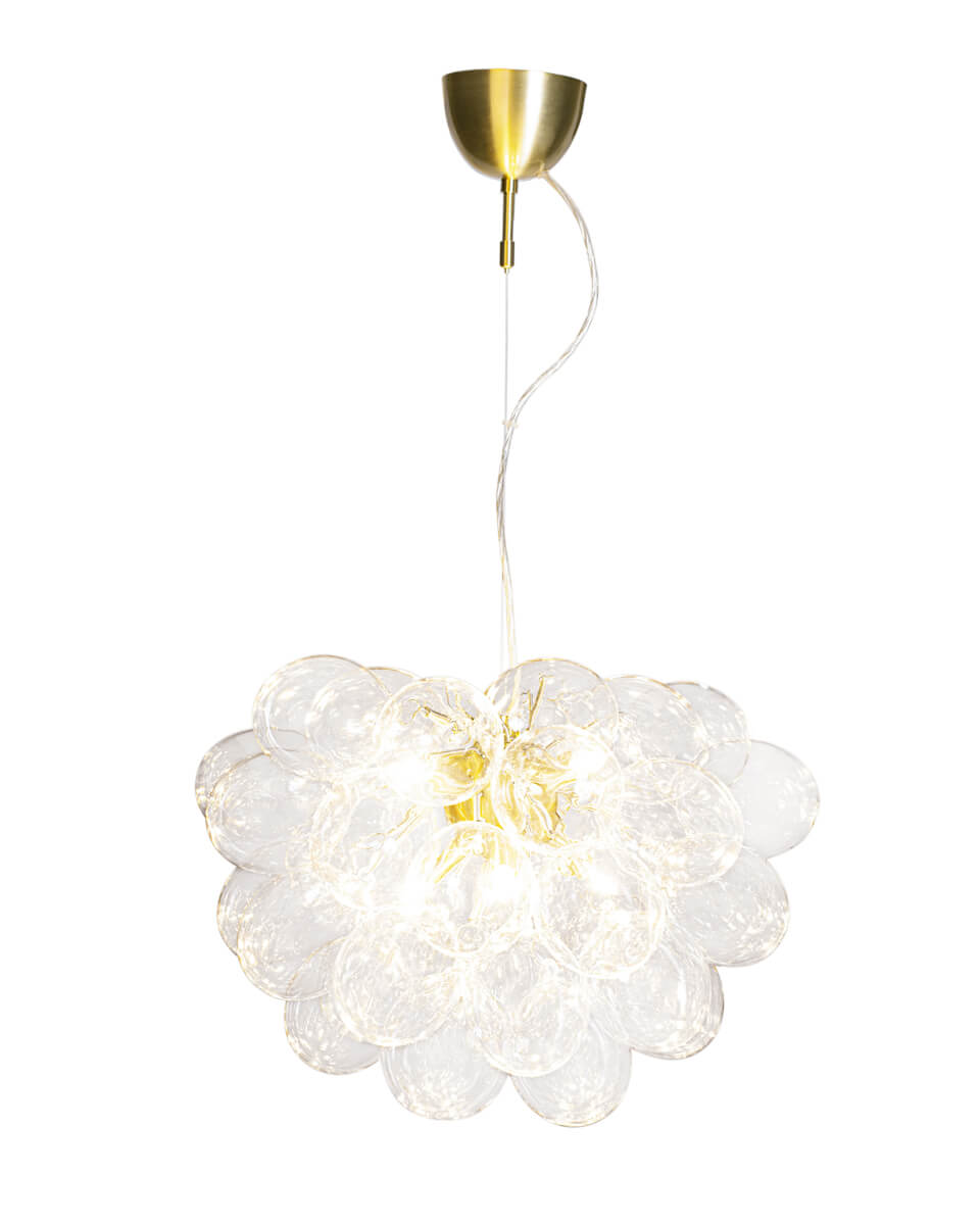Gross taklampa Ø50 cm mässing/klar