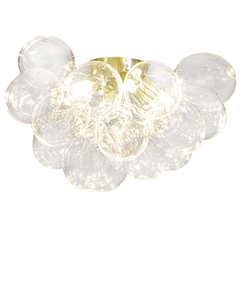 Gross plafond Ø50 cm mässing/klar