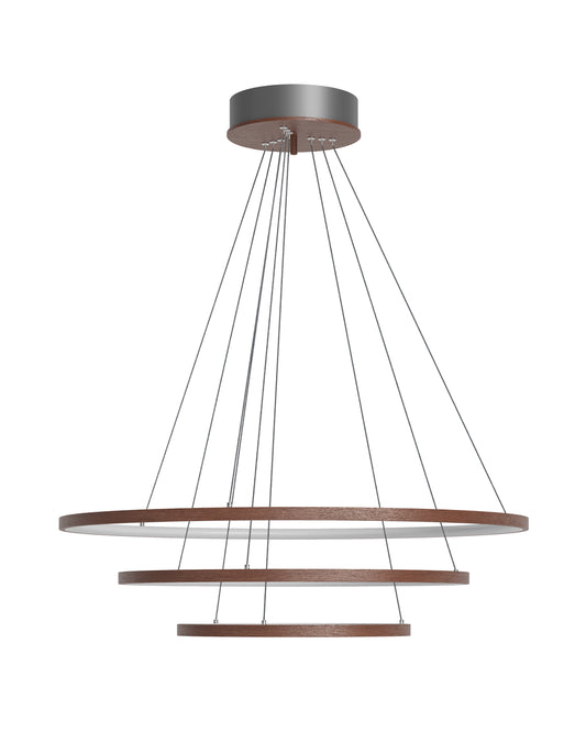 Trione taklampa Ø80cm LED valnöt