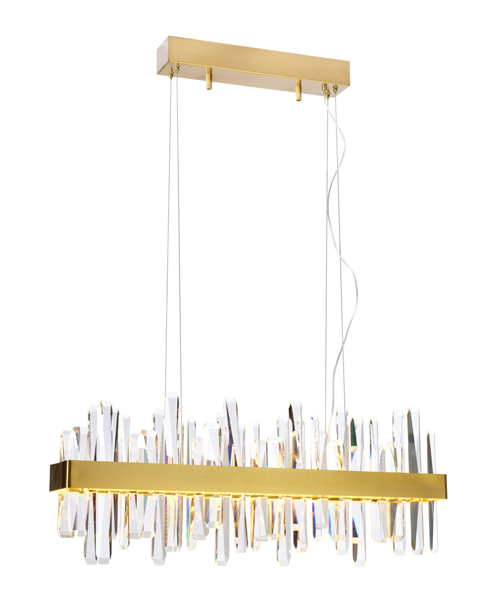 Triumph taklampa bar L80cm mässing/klar