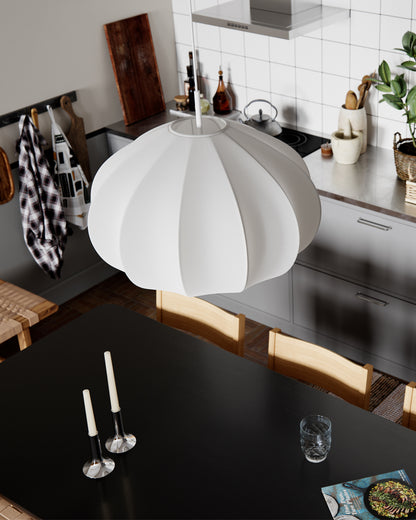 Ebba taklampa Ø60 cm vit