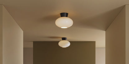 Bullo plafond alu/klar lång