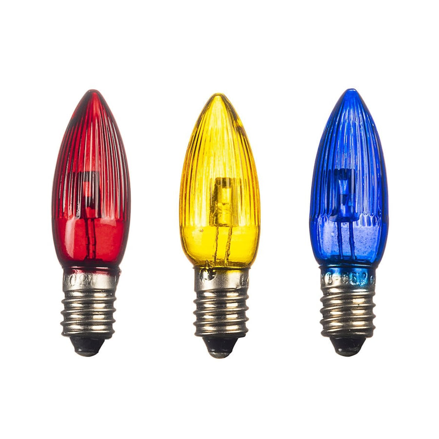 8V-55V LED 0,3W färgade 3-fp