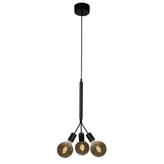 ARCOLI taklampa 3-lågig svart