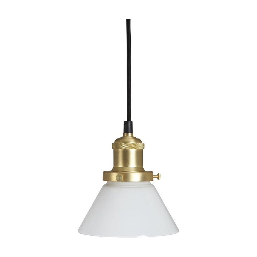 AUGUST fönsterlampa mässing/opal 15cm slät