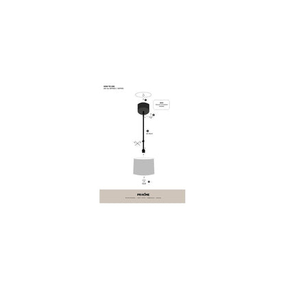 Bacup takkopp svart anpassningsbar 44-72 cm