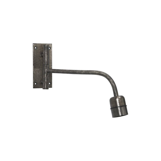 Base vägglampa råsilver