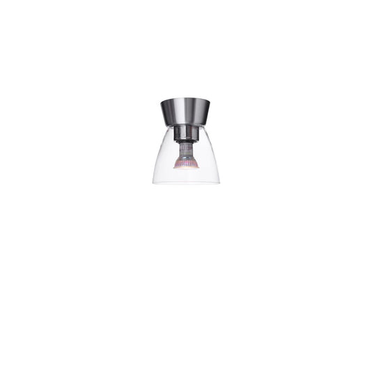 Bizzo plafond Ø16,5 aluminium/klar glas