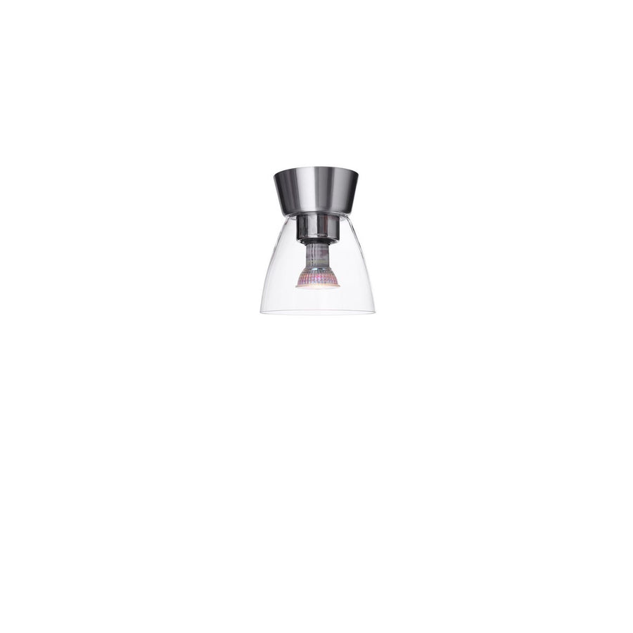 Bizzo plafond Ø16,5 aluminium/klar glas