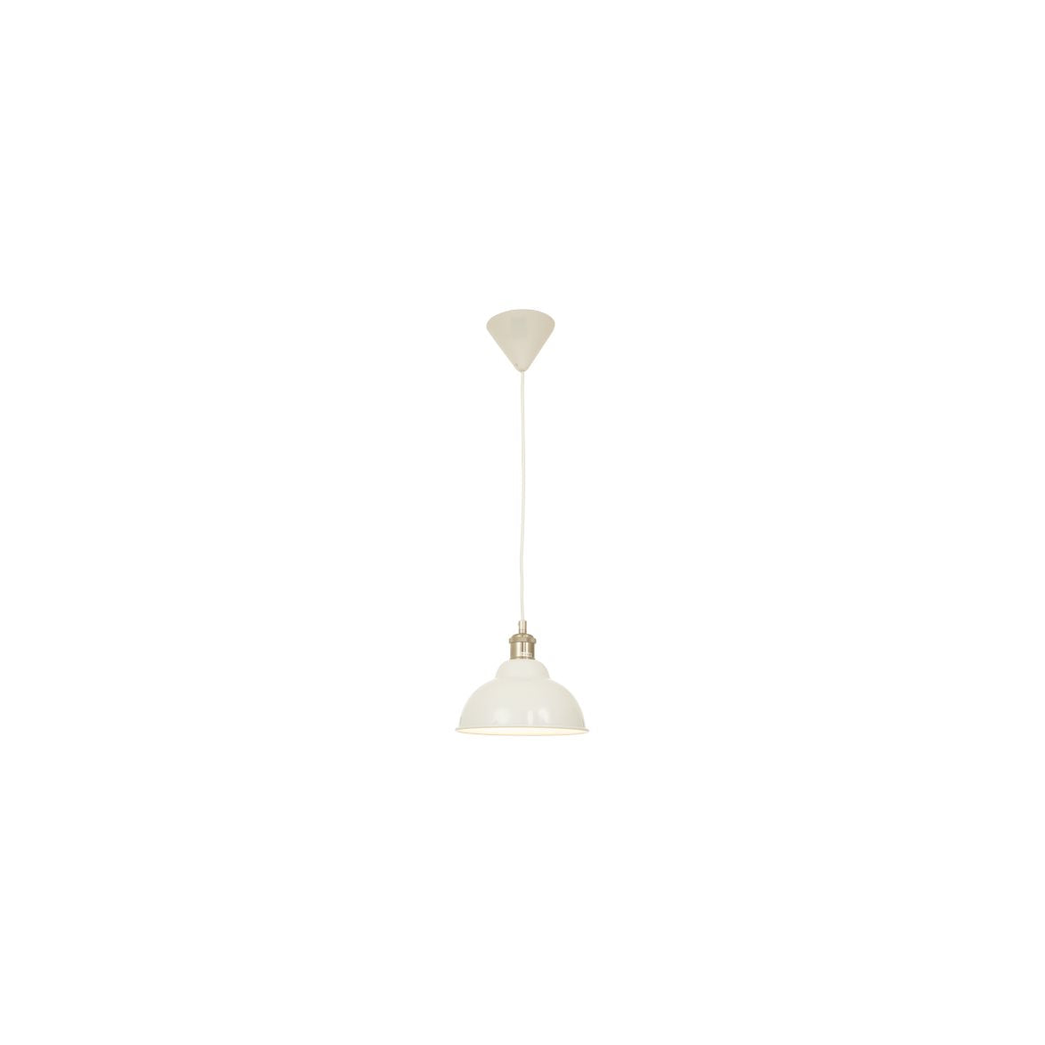 BONNIE taklampa 21cm vit/silver
