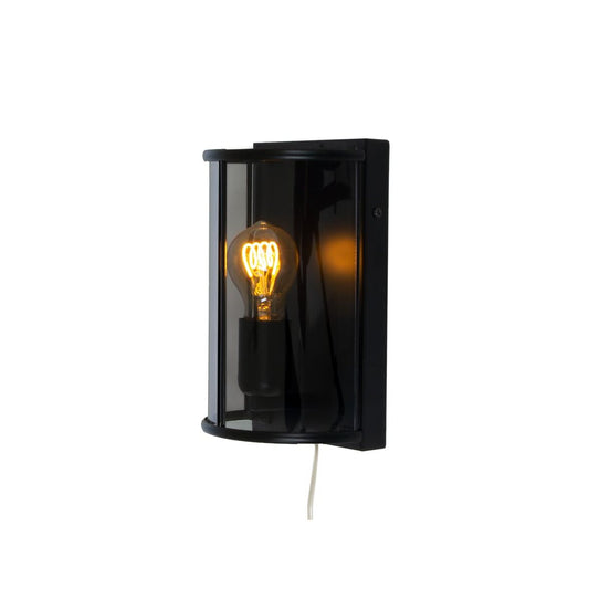 Budgie vägglampa svart/rök
