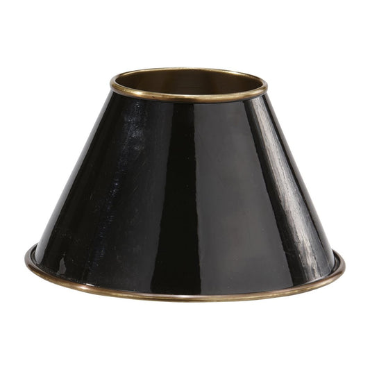 Classic Metallskärm Svart/Antikmäss 22cm