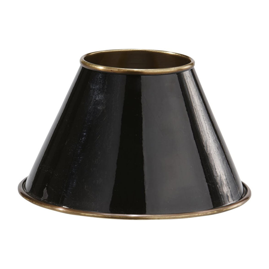 Classic Metallskärm Svart/Antikmäss 22cm