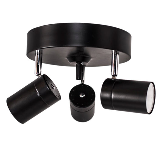 Correct takspot 3-låg Svart matt