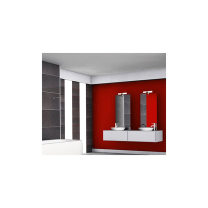 COSENZA vägg dubbel bad, krom