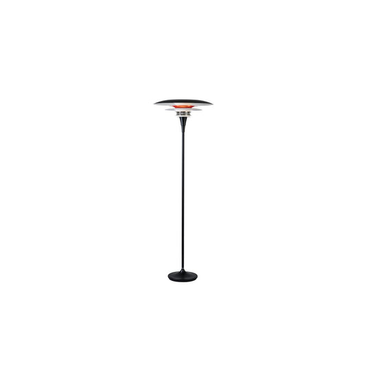 Diablo golvlampa Ø50 mattsvart/blankröd