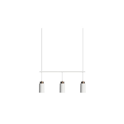 Edge Trio pendel mattvit/brons