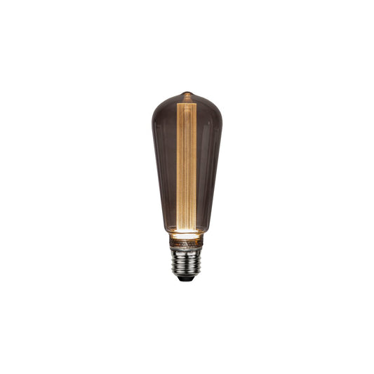 Edison LED E27 Decoled svart  45lm 2800K