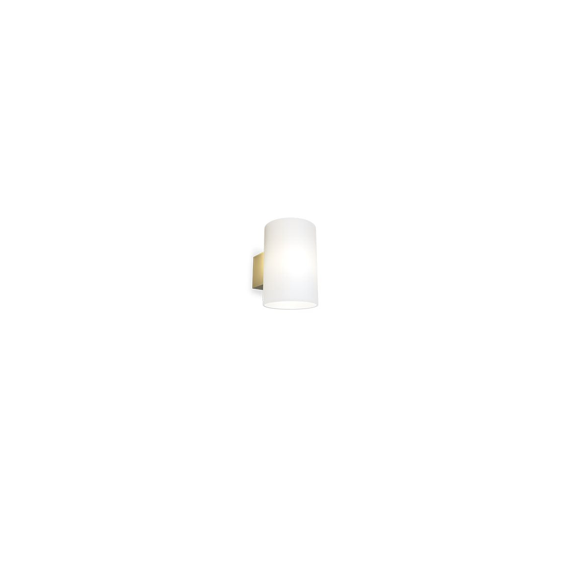 Evoke vägglampa L opal/mässing