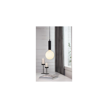 Sladdställ E27 Glans Svart