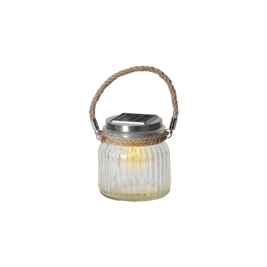 GLASS JAR solcellslampa