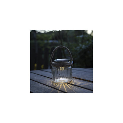 GLASS JAR solcellslampa