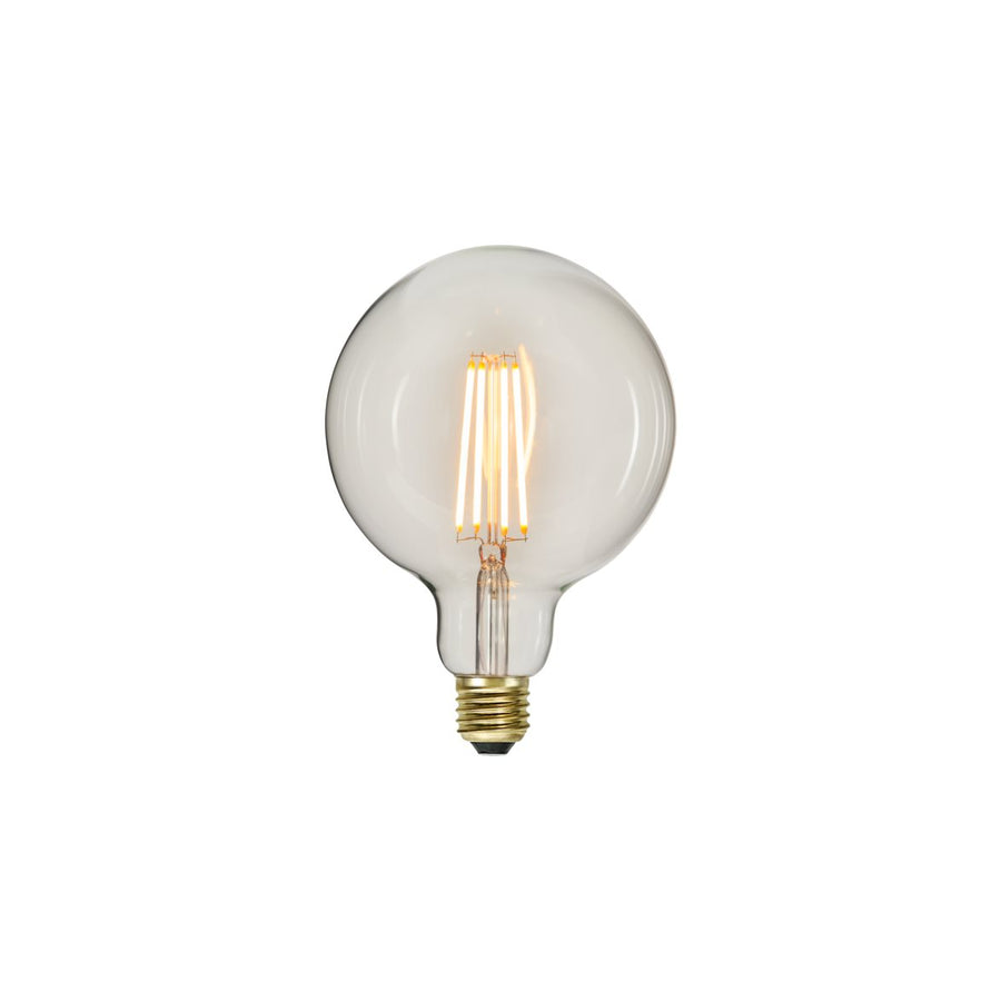 Glob LED 3-steg E27 klar 125mm 700lm 2100K