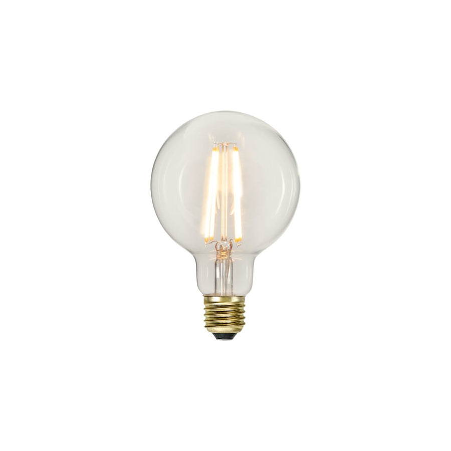 Glob LED 3-steg E27 klar 95mm 700lm 2100K