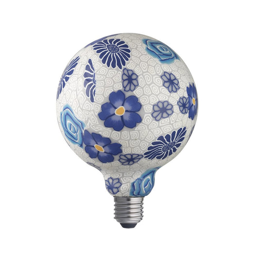Glob LED 125 blå blom.