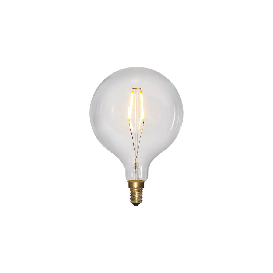 Glob LED E14 klar 95mm 100Lm 2100K dimbar