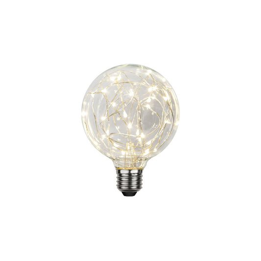 Glob LED klar ljusslinga E27