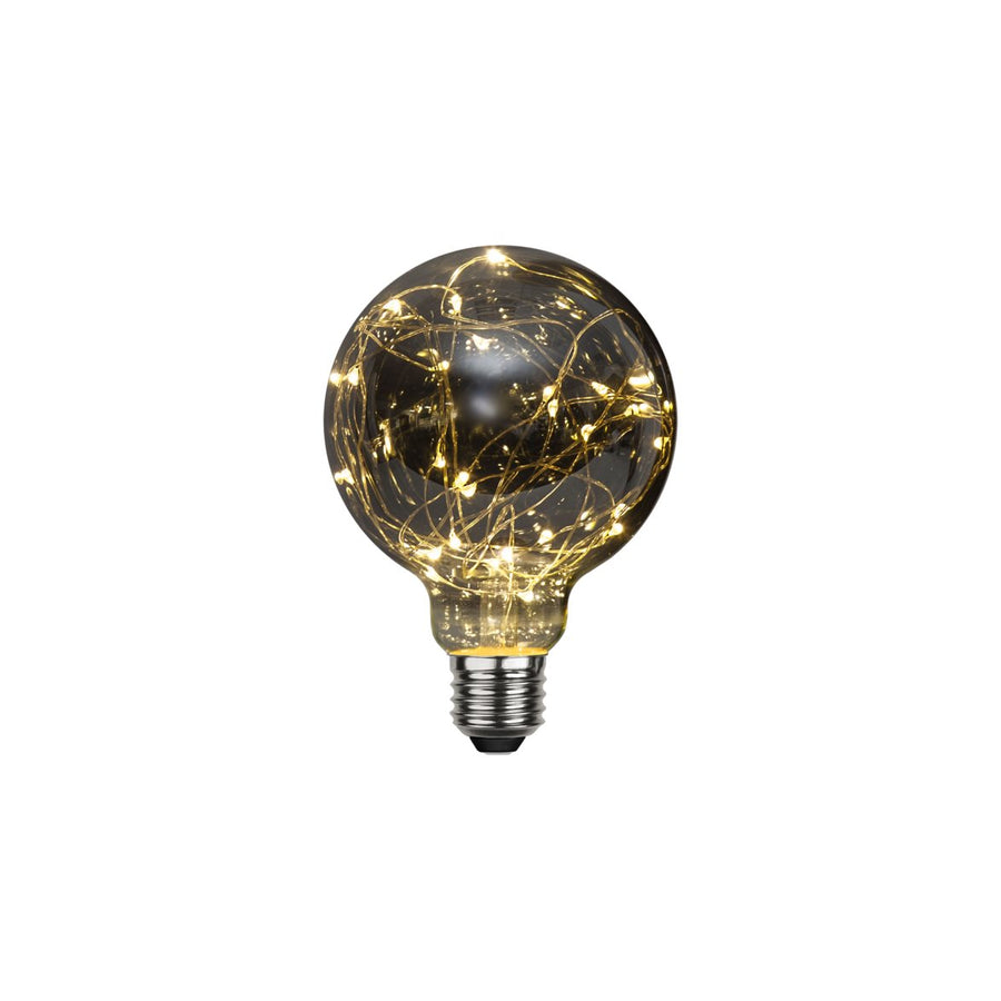 Glob LED rök ljusslinga E27
