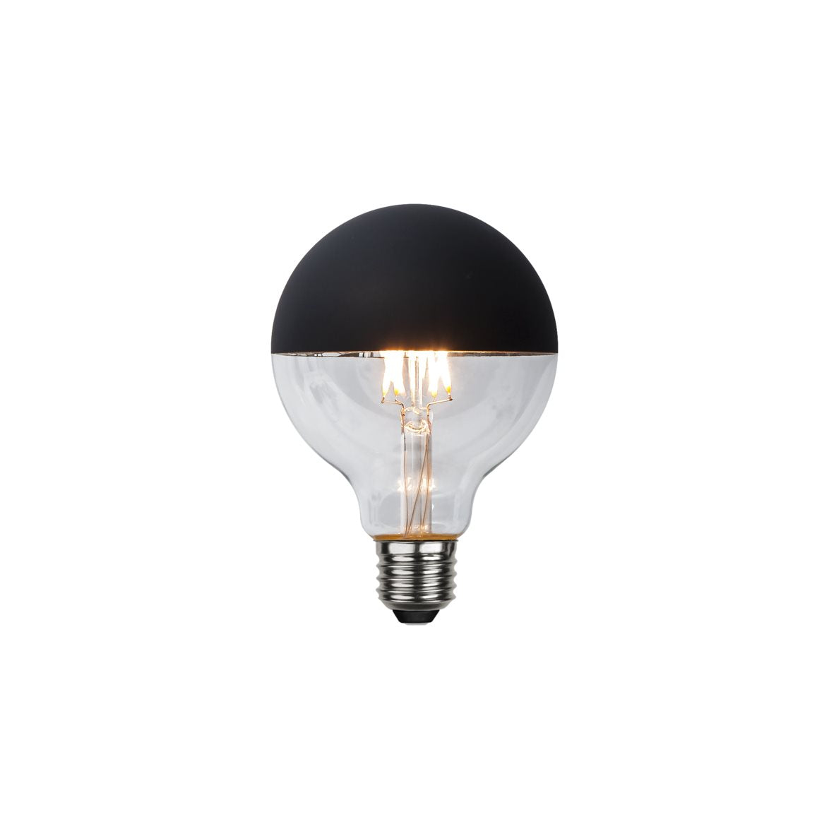 Glob LED svarttopp 95mm 260lm 2600K dimbar