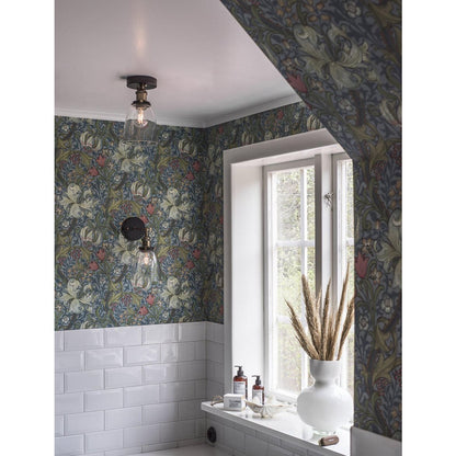 Kappa Vägglampa svart-mässing