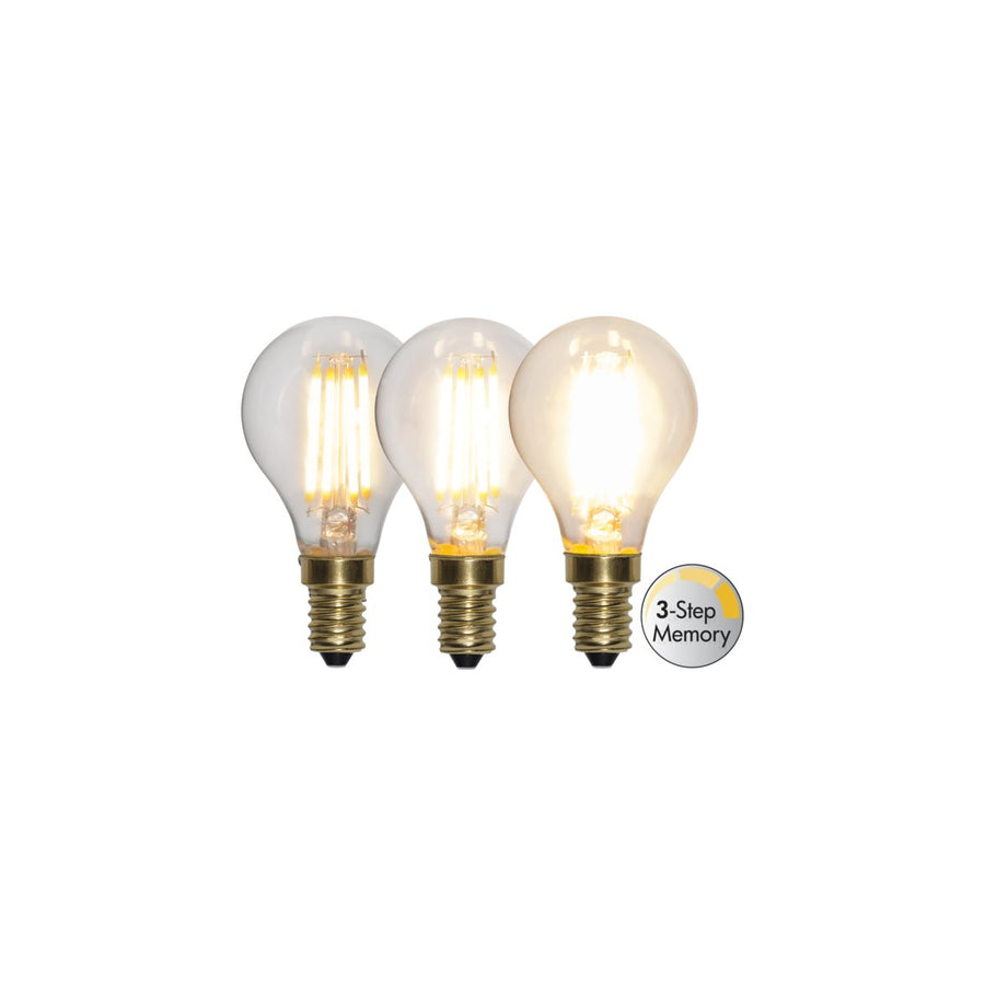 Klot LED E14 3-steg 2100K