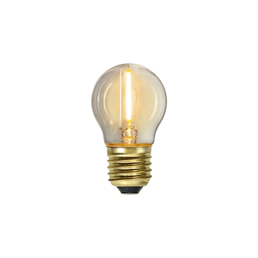 Klot LED klar E27 70lm 2100K