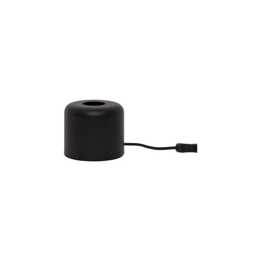 Lampfot E27 GLANS Svart