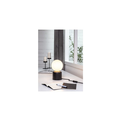 Lampfot E27 GLANS Svart