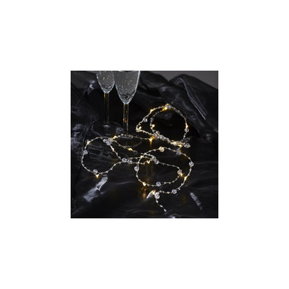 Ljusslinga Dew drop klara pärlor