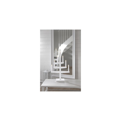 Trapp ljusstake 7arm Vit