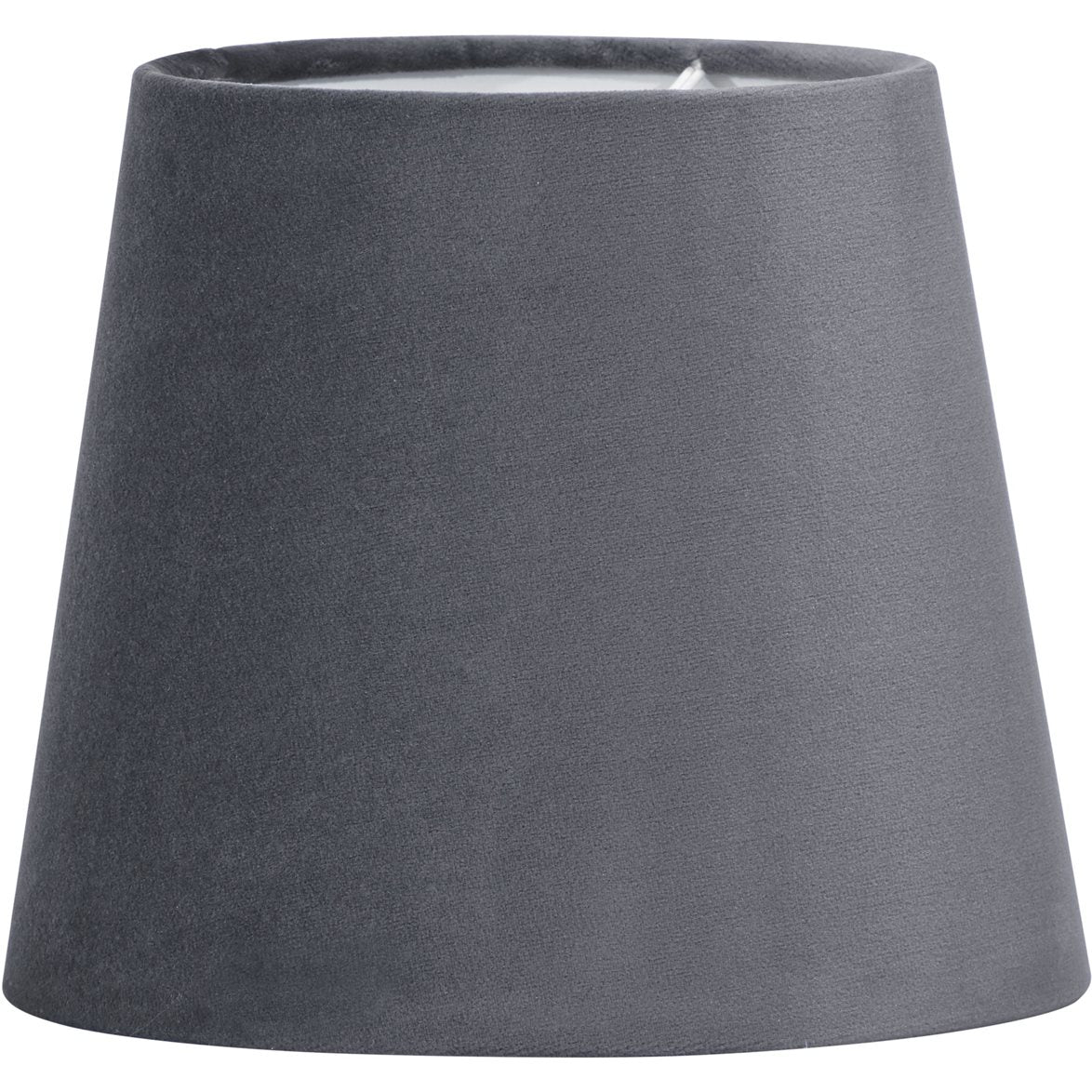 MIA lampskärm sammet grå 17cm