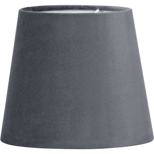 MIA lampskärm sammet grå 17cm
