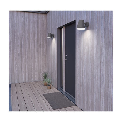 Mist utomhusvägglampa grafitstruktur