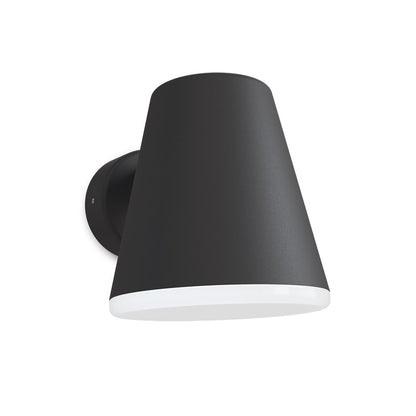 Mist utomhusvägglampa svartstruktur